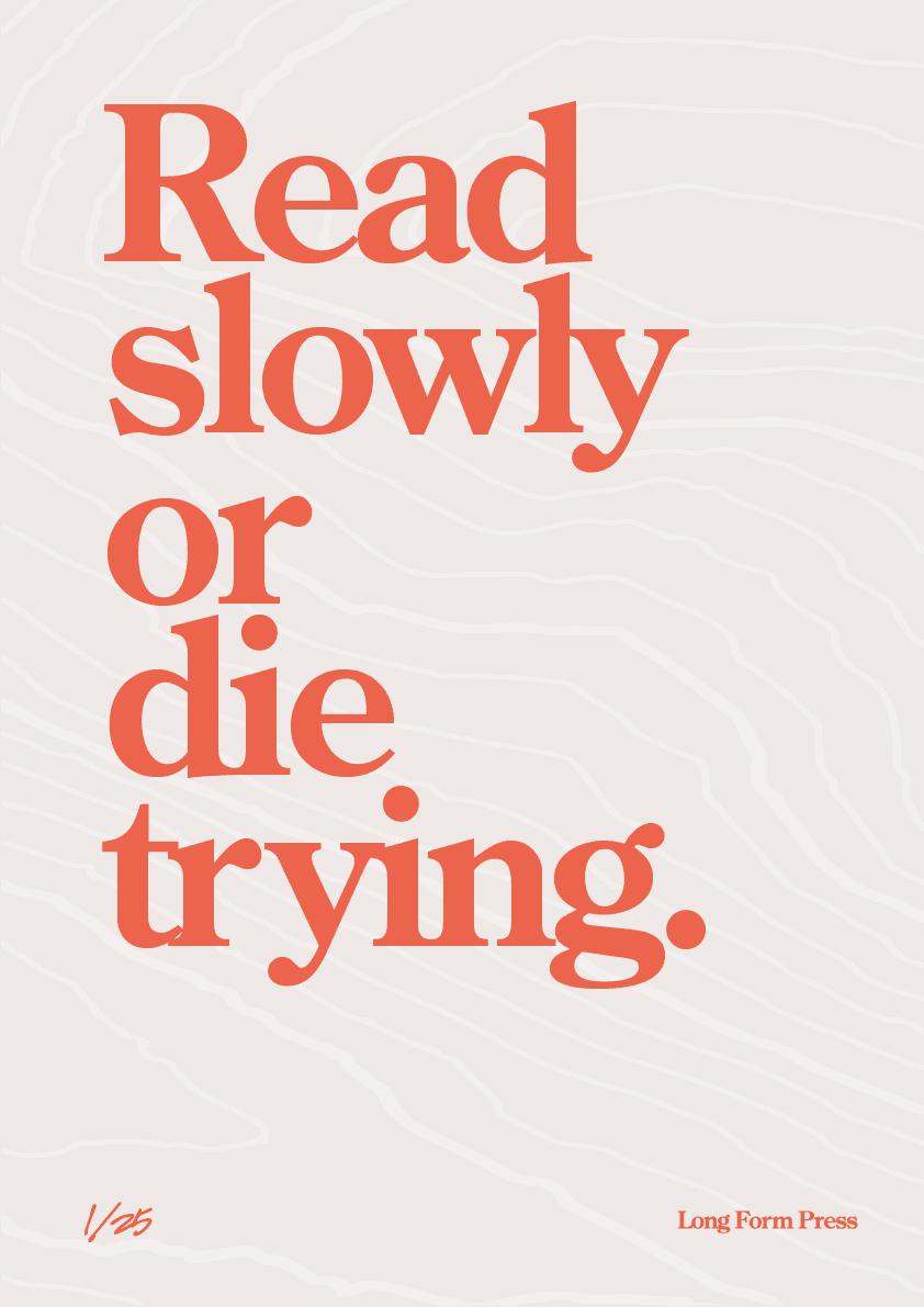 The Long Read The Short Life print