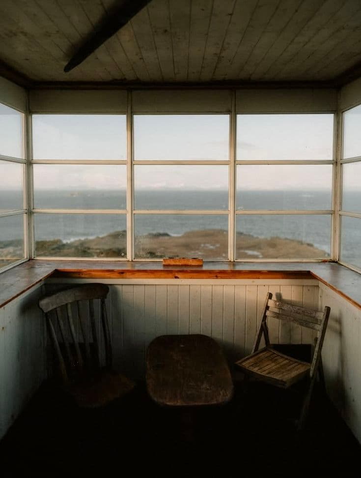 Writer's desk by the sea